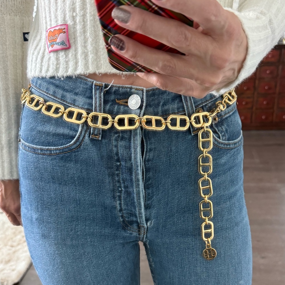 Tory Burch gold chain belt - Picture 6 of 8